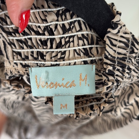 Veronica M Zebra Print high neck dress - Picture 8 of 8